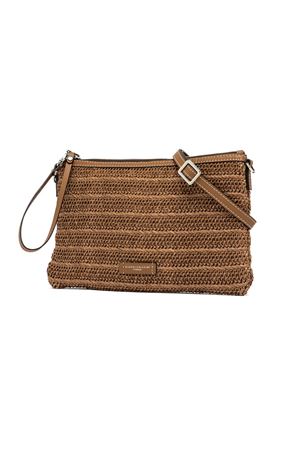 Pochette in paglia marrone GIANNI CHIARINI | BS10865COMMRVMRK1117